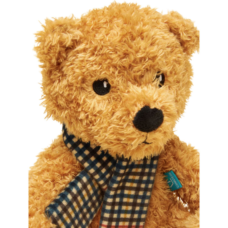 Joules Traditional Bear with Henson Check Scarf-4