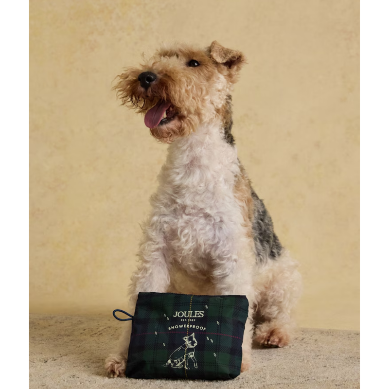 Joules Blackwatch Check Packaway Dog Jacket-5