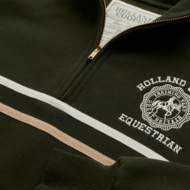 Holland Cooper Roan Quarter Zip - Spruce Green-6