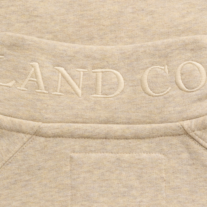 Holland Cooper Sporting Goods Zip Henley - Oatmeal Marl-8