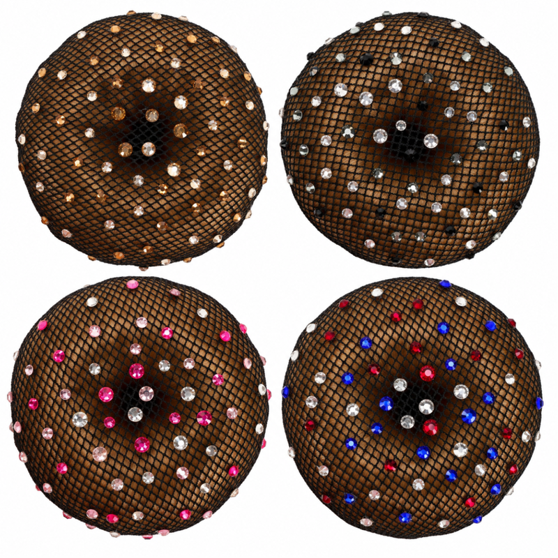 QHP Rhinestone Hair Net-1