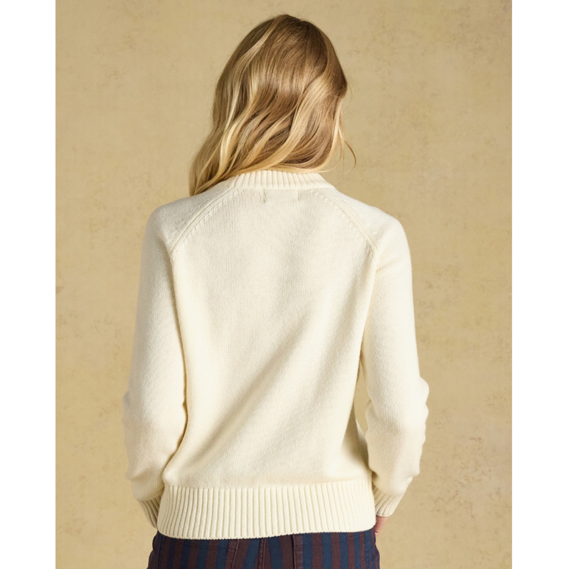 Joules Ladies Jonty Ski Jumper - Cream-3