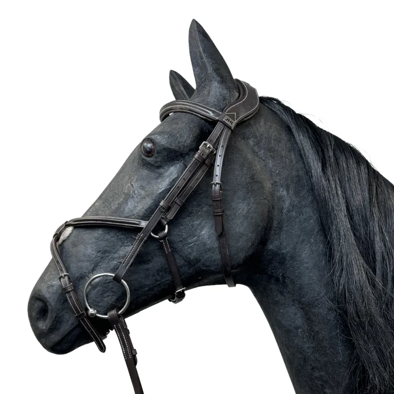 JHL Padded Grackle Bridle - Black