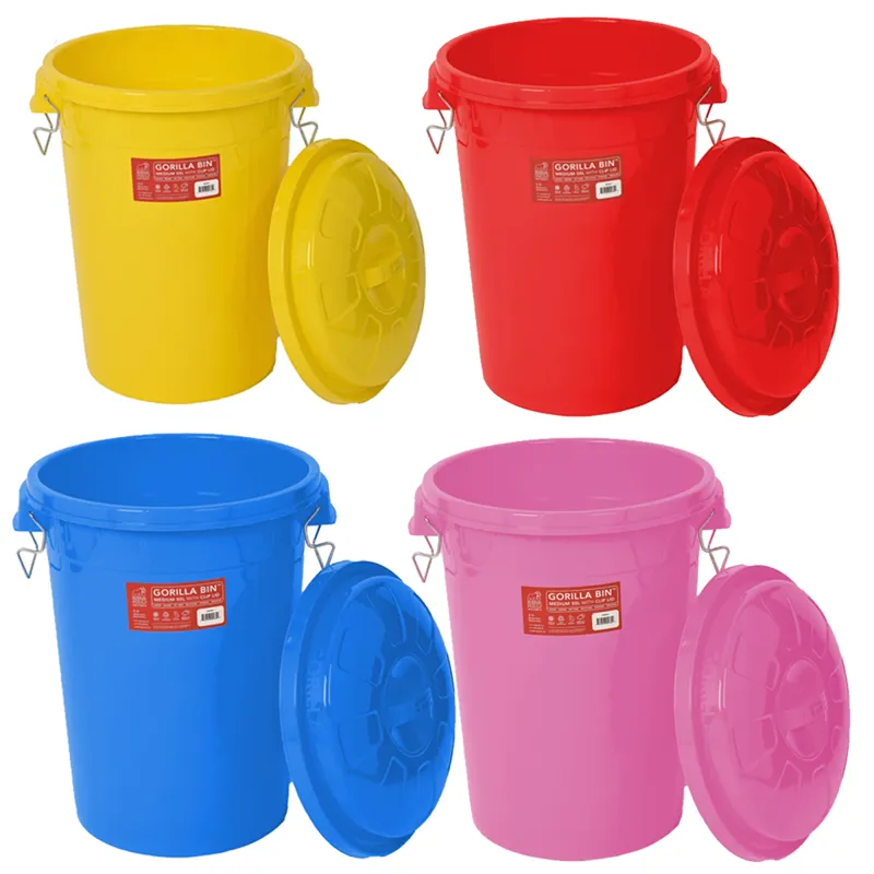 Red Gorilla Medium 50L Bin with Clip Lid
