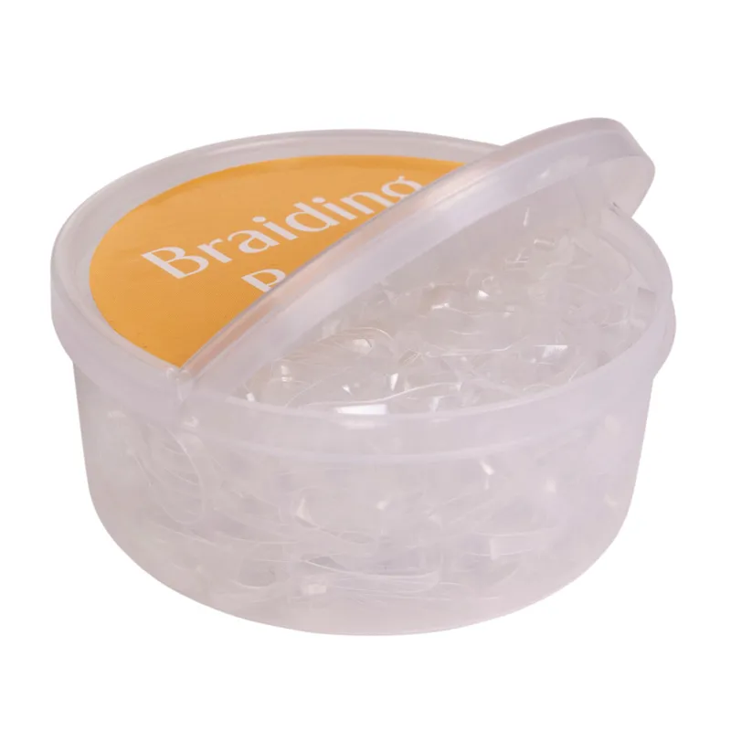 QHP Rubber Plaiting Bands Box - Transparent - 50g