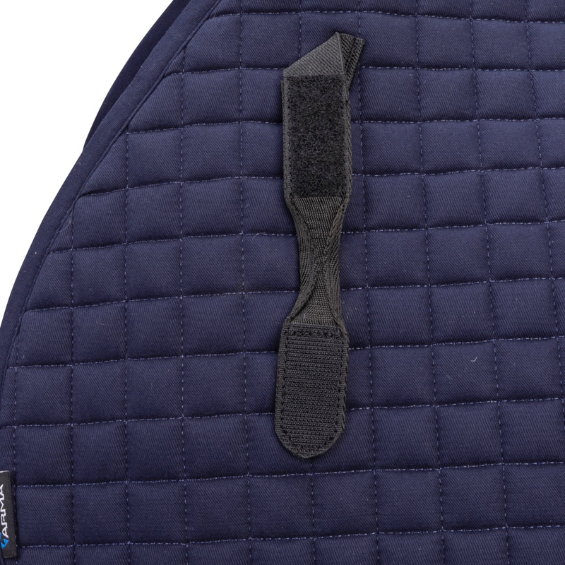 Shires ARMA Deluxe Cotton Jump Saddlecloth - Navy-5