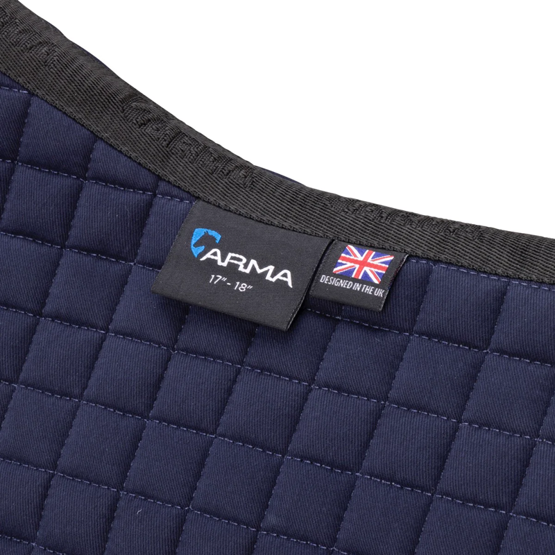 Shires ARMA Deluxe Cotton Jump Saddlecloth - Navy-3