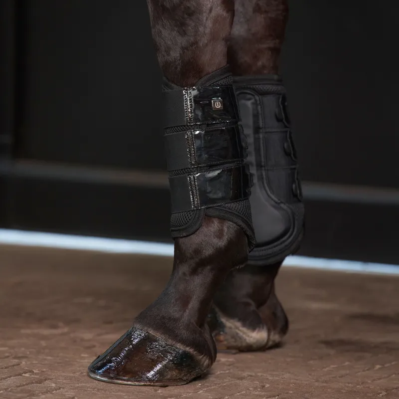Imperial Riding Glazed Brushing Boots - Black Patent-1