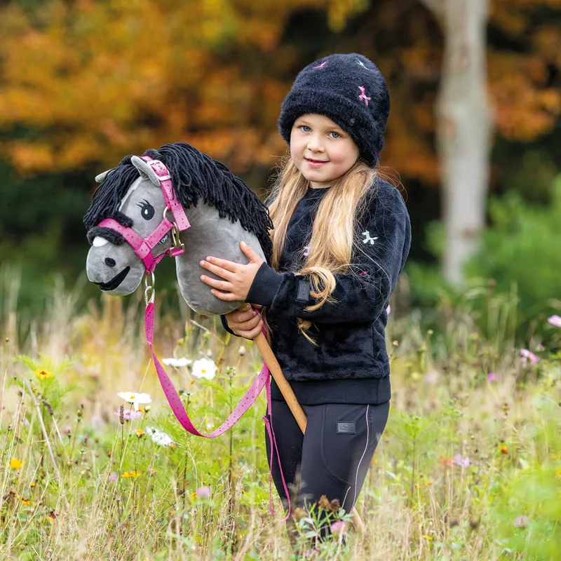 QHP Hobby Horse Headcollar Set Isalyn  - Balloon pink-1
