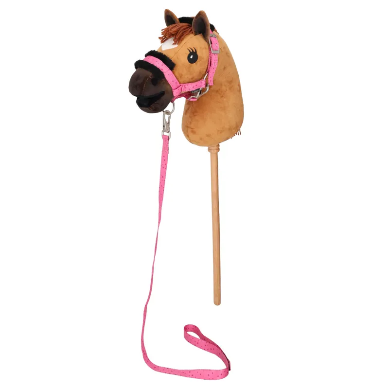 QHP Hobby Horse Headcollar Set Isalyn  - Balloon pink