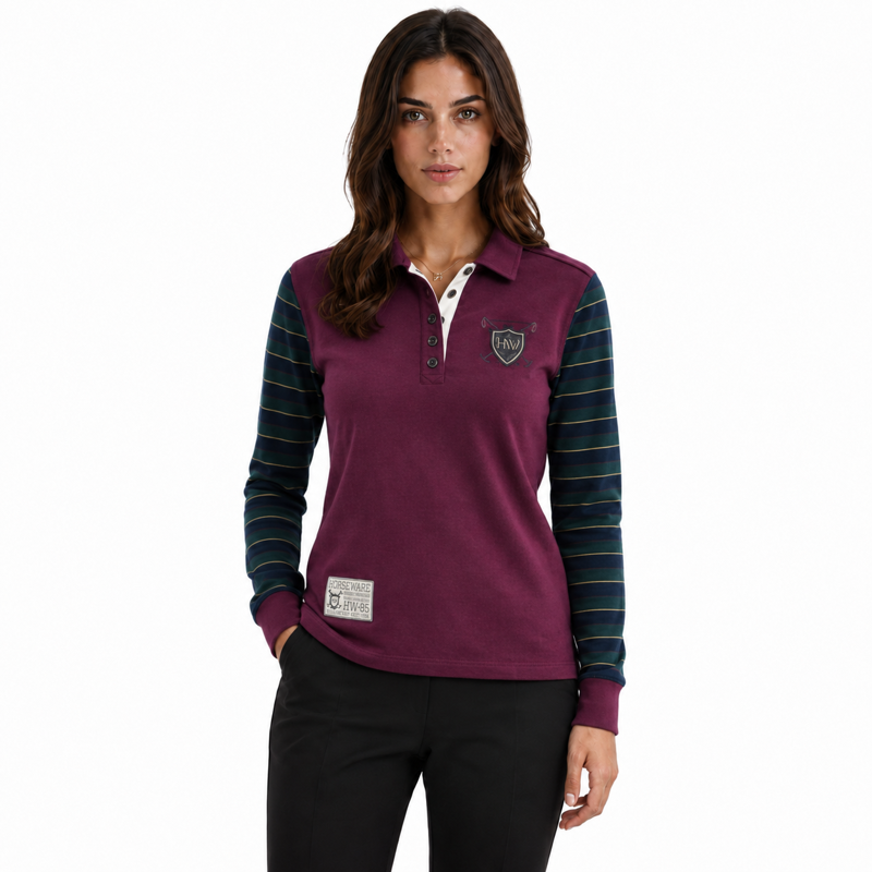 Horseware Lucy Rugby Shirt - Cordovan Wine