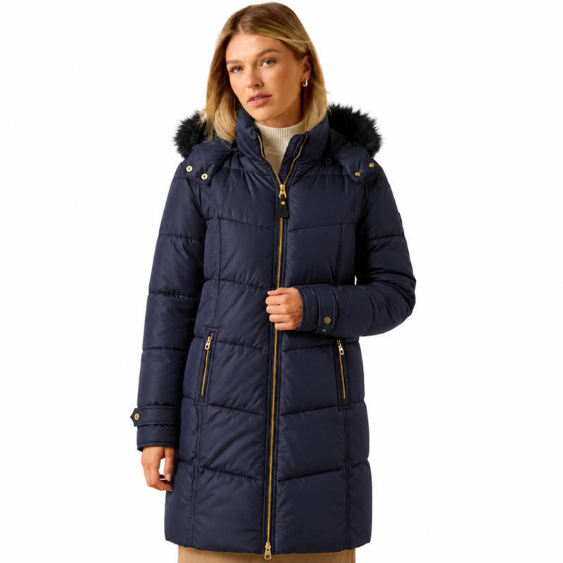 Joules Puffer Jacket With Hood  SNOWBURY - Marine Navy