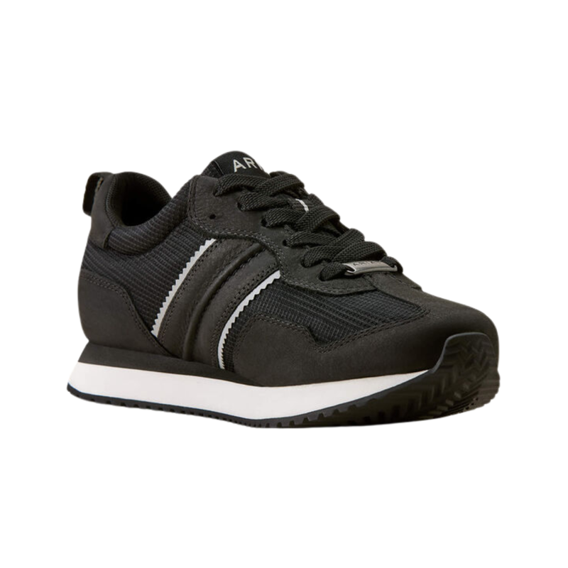 Ariat Women's Ranch Runner Waterproof Trainer - Carbon Black-2