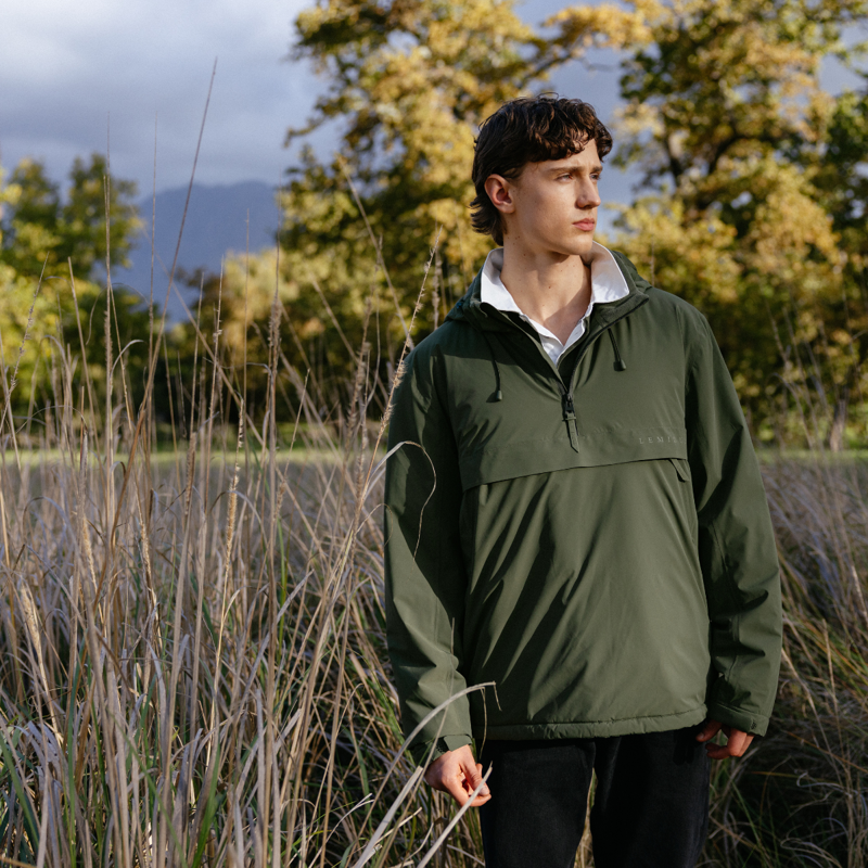 LeMieux Men's Waterproof Anorak - Olive-7