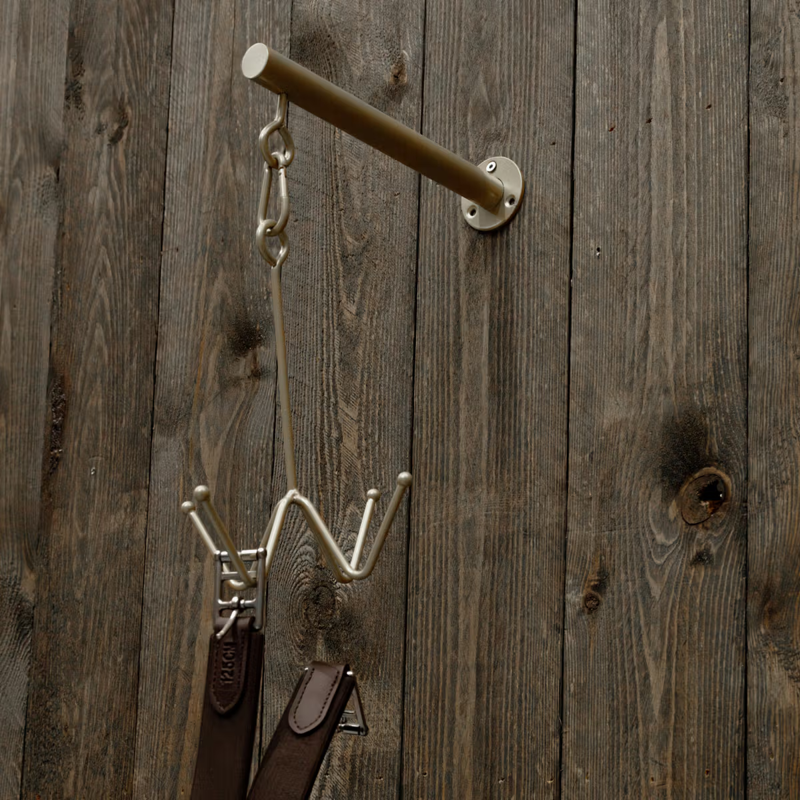 Grooming Deluxe Bridle Hook 4 Prong with Wall Attachment-5