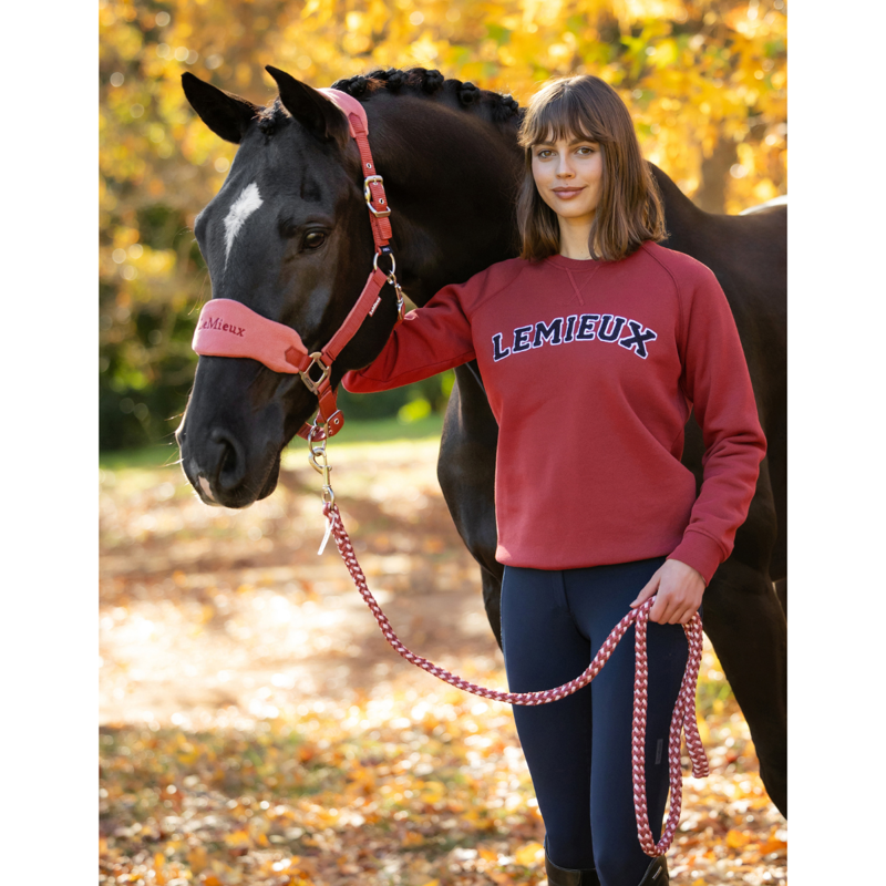 LeMieux Vida Varsity Crew Sweat - Russet-4