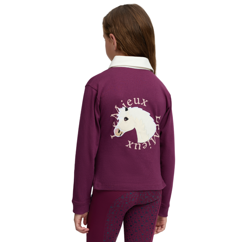 LeMieux Mini Roman Rugby Shirt - Blackberry-5