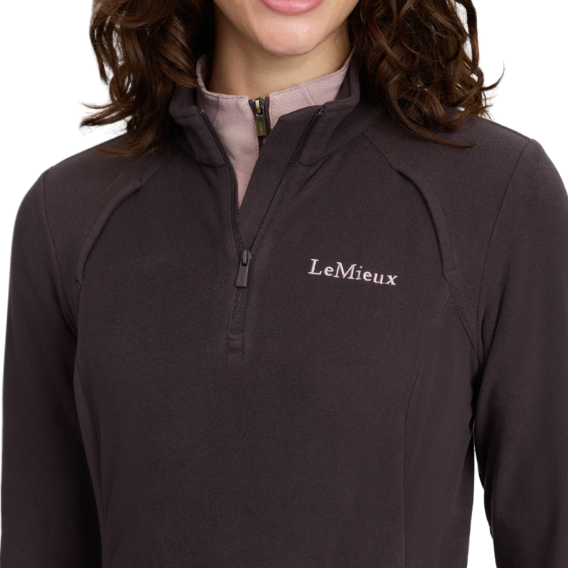 LeMieux Frances Quarter Zip Fleece - Cocoa-5