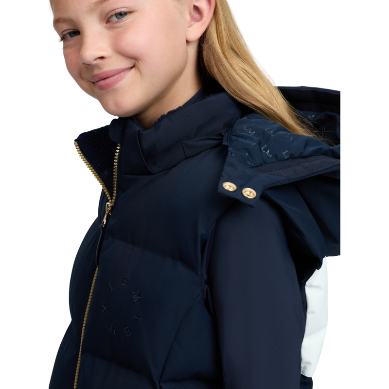 LeMieux Young Rider Joey Hooded Gilet - Navy-4
