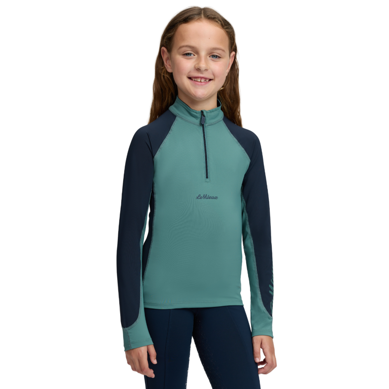 LeMieux Mini Base Layer - Navy/Aloe-1
