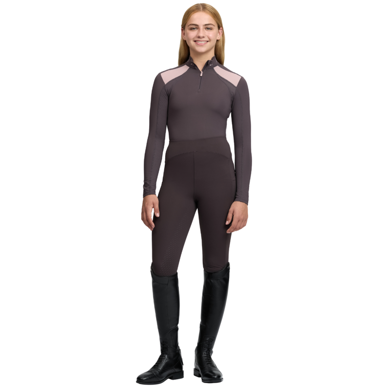 LeMieux Young Rider Mia Mesh Base Layer - Cocoa-6