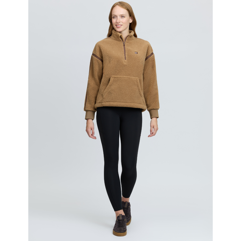 LeMieux Avery Teddy Quarter Zip Fleece - Caramel-5