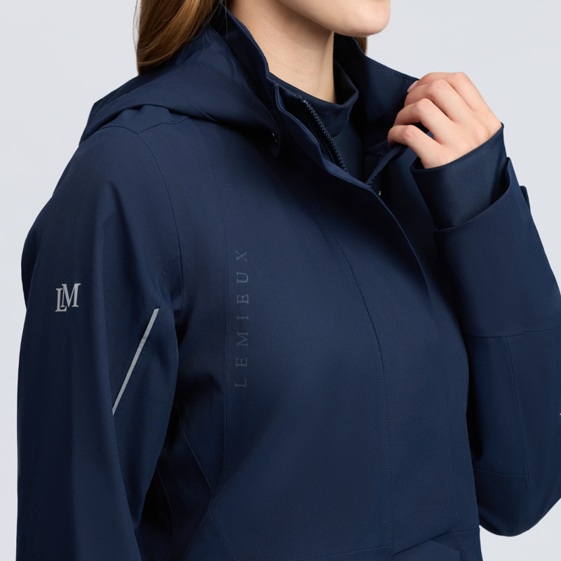 LeMieux Stormwear Performance Riding Coat - Navy-9