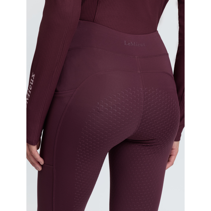 LeMieux Natalie Brushed Pull On Riding Tight - Bramble-5