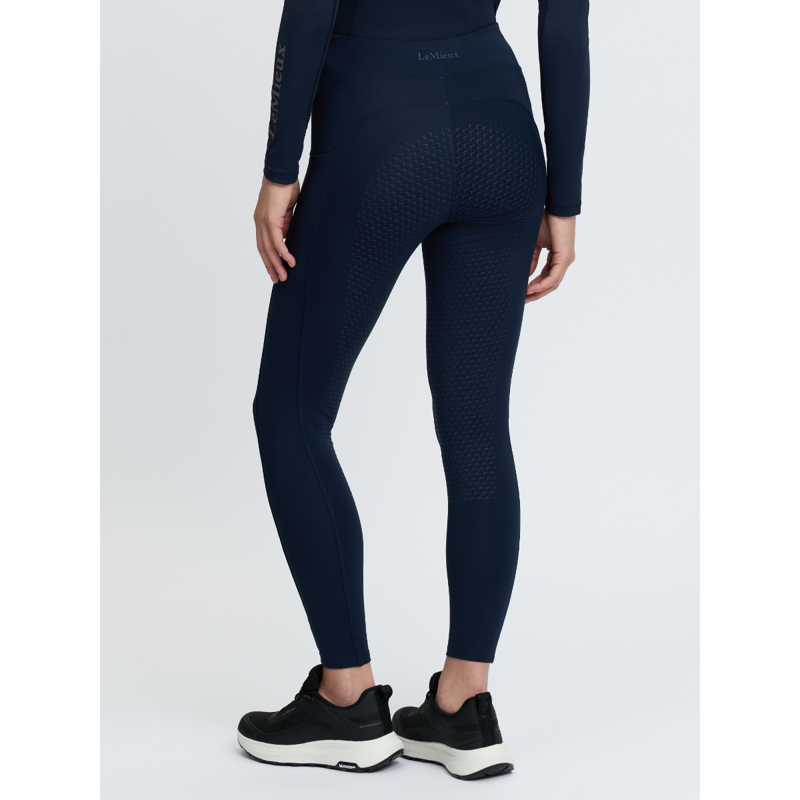 LeMieux Natalie Brushed Pull On Riding Tight - Navy-1