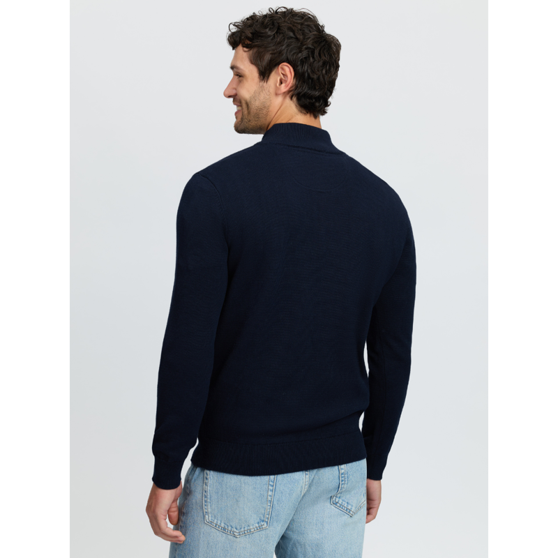 LeMieux Men's Quarter Zip Knit - Navy-1