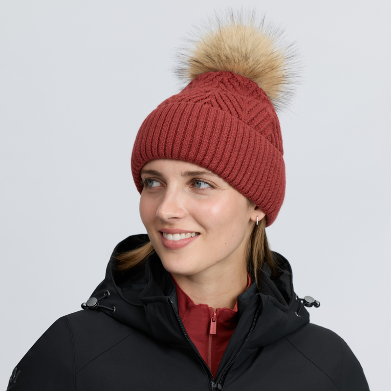 LeMieux Clara Knit Beanie - Russet-5