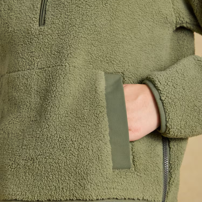 Joules Ladies Short Tilly Fleece - Olive Green-6