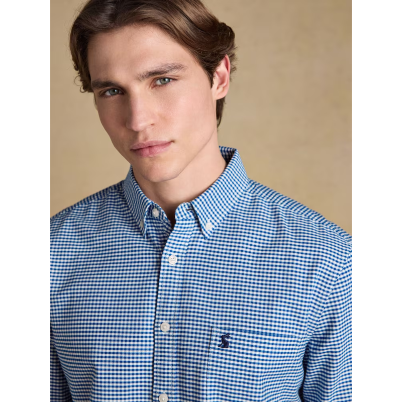 Joules Men's Oxford Gingham Classic Fit Shirt - Navy Check-3