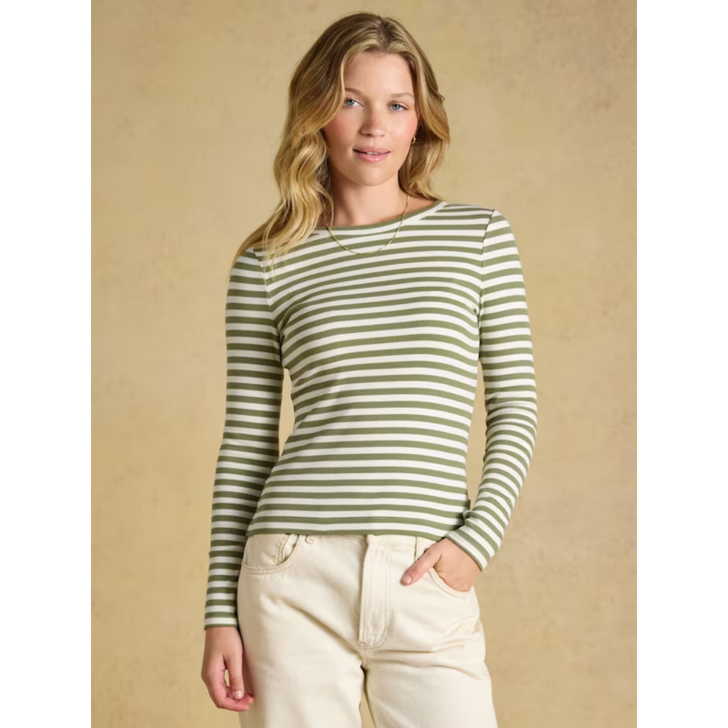 Joules Ladies Sophie T-Shirt - Khaki Green-1