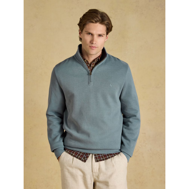 Joules Men's Alistair Quarter Zip Sweatshirt - Blue-1
