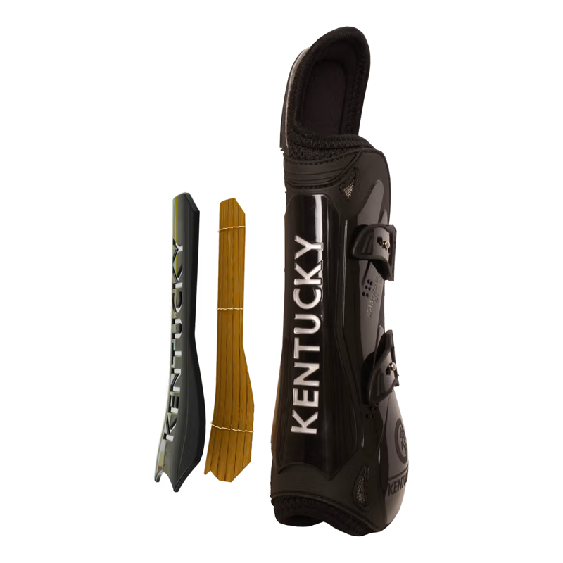 Kentucky Tendon Boots Elastic with Knee Protection - Black-5