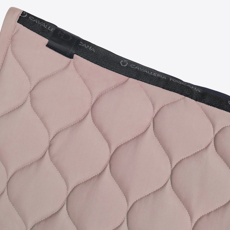 Cavalleria Toscana New Circular Quilted Jersey Jumping Saddlepad - Cipria-1