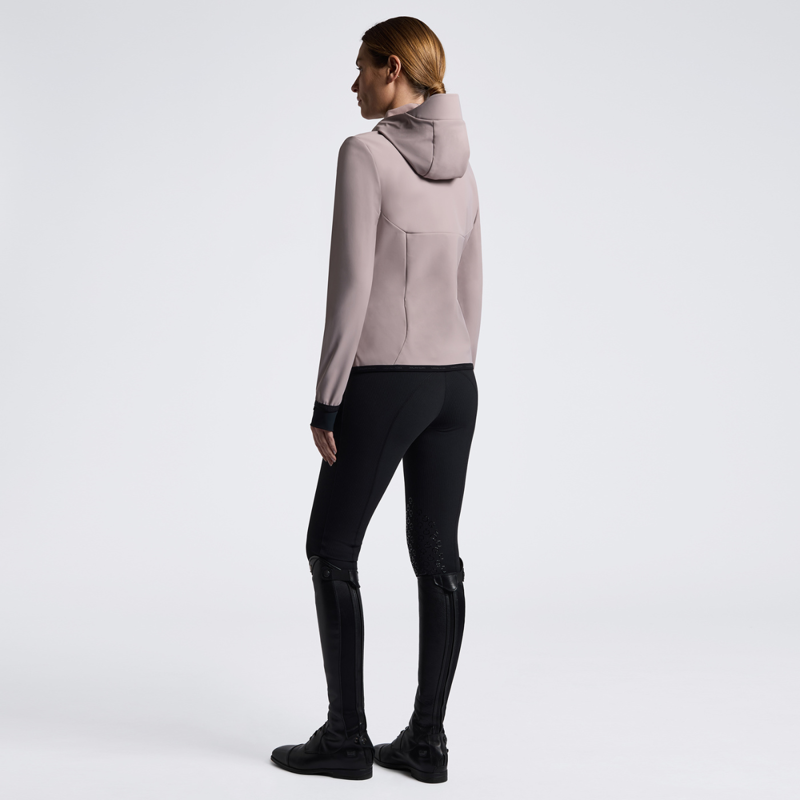 Cavalleria Toscana Women's Thermal Hooded Performance Softshell Jacket - Cipria-2