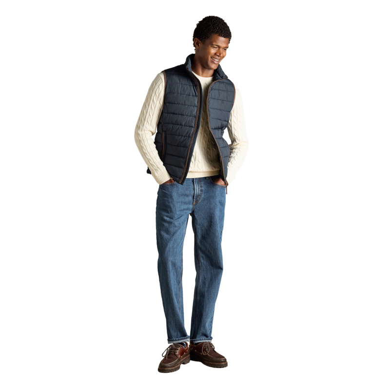 Joules Men's Heritage Padded Gilet - Navy-9