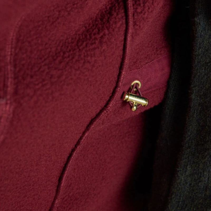 Joules Ladies Heritage Full Zip Fleece - Red-5