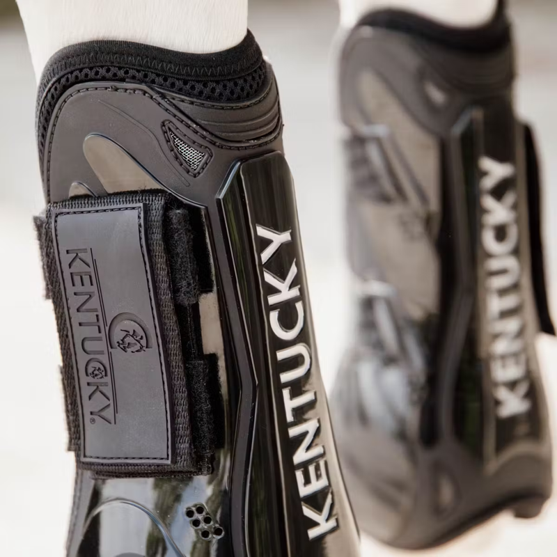 Kentucky Velcro Tendon Boots - Black-5