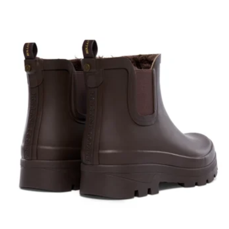 Holland Cooper Sherpa Lined Chunky Chelsea Wellington - Chocolate-3