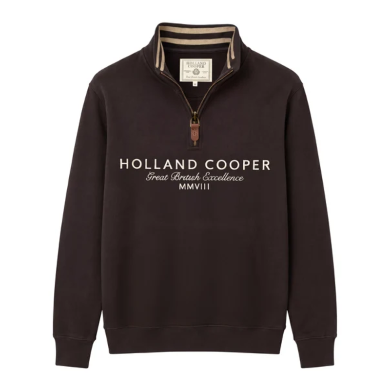 Holland Cooper Men's Heritage Quarter Zip Sweat - Bournville-4