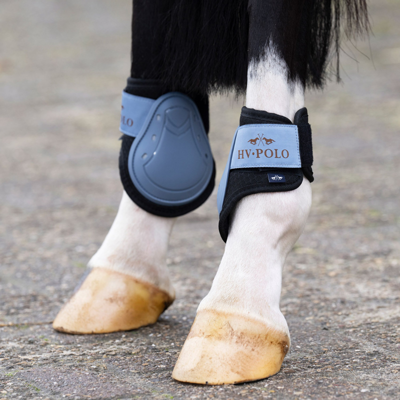 HV Polo Classic Tendon and Fetlock Boot Set - Dark Mist Blue-4