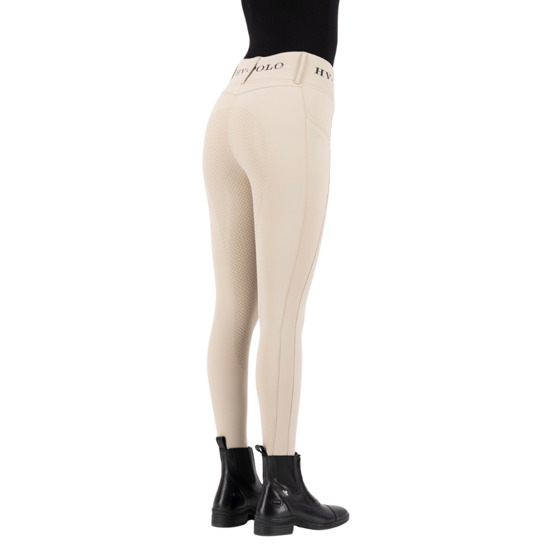 HV Polo Ladies Favourite Full Grip Riding Tights - Walnut-4