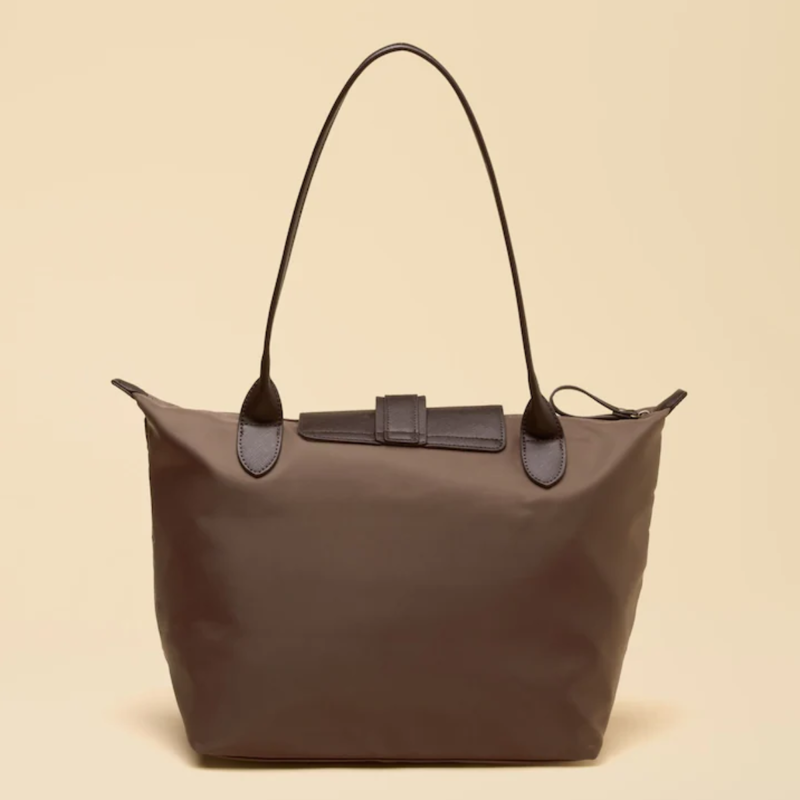 Joules Edie Zip Top Shopper Bag - Mocha-3