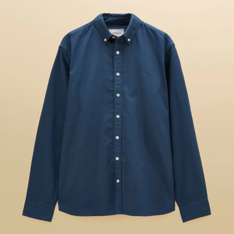 Joules Men's Oxford Classic Fit Cotton Shirt - Navy-4