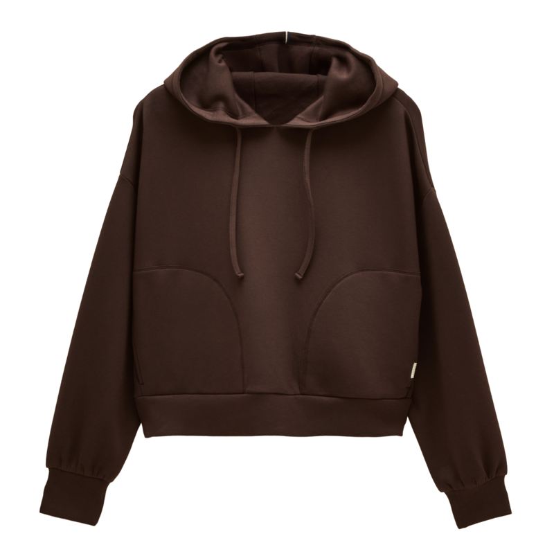 Joules Ladies Luxe Club Hoodie - Chocolate Brown-6