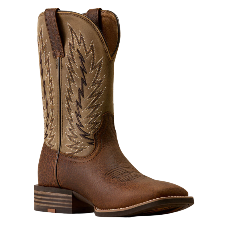Ariat Men's Driggs Wide Square Toe Cowboy Boot - Toffee Crunch-5