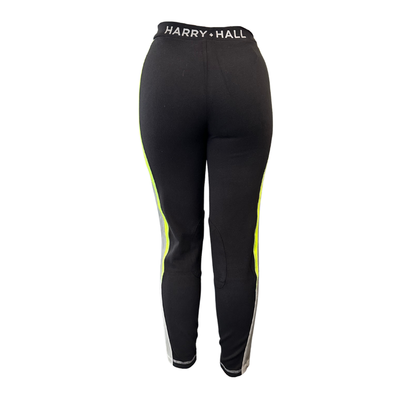 Harry Hall Junior Hi Viz Pull on Jodhpurs - Yellow-2